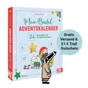 Detektiv-Dachs Bastel Adventskalender Buch und 21 € Gutschein